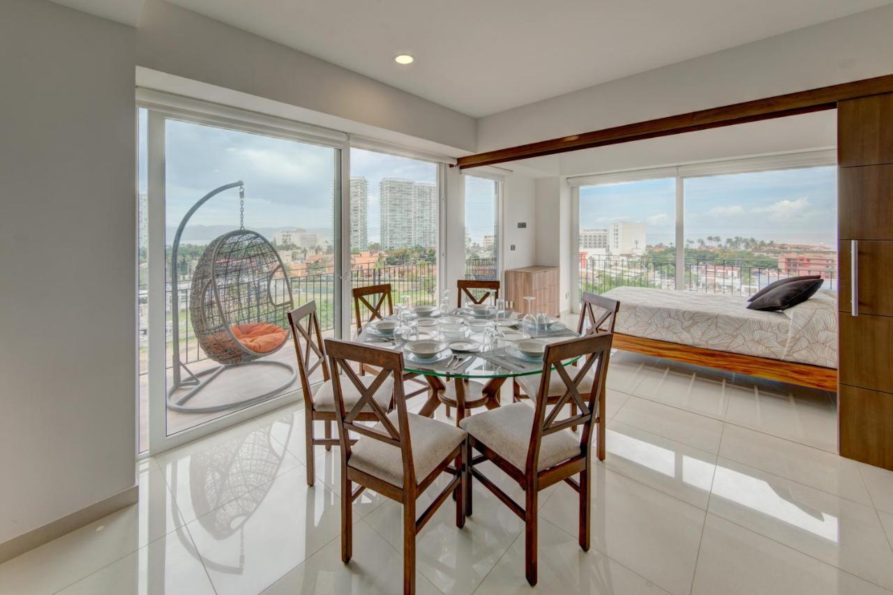 ¡Hermoso Condo Con Espectacular Vista A La Bahia!! Пуэрто-Вальярта Экстерьер фото
